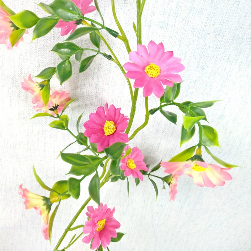 Симуляционная роза Septibly Flower, Vine, искусственные цветочные зелёные растения для внутреннего использования на потолочном воздуховоде, запутанность аркой для свадьбы и оптовая продажа