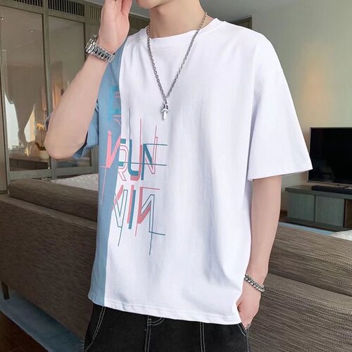 Short-sleeved T-shirt for men 2023 new summer ins trend five-point half-sleeved casual trend fashion all-match shirt hits the street