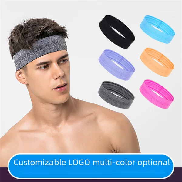 Amazon Cross-Border Sports Headband Fitness Running Sweat-Guided Headband Sports Headband Sweat-Absorbent Band Two-Color