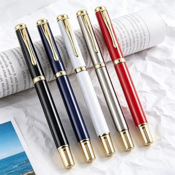 High-end metal signature pen Pearl pen can be used as logo business gift gel pen lettering promotion water pen wholesale