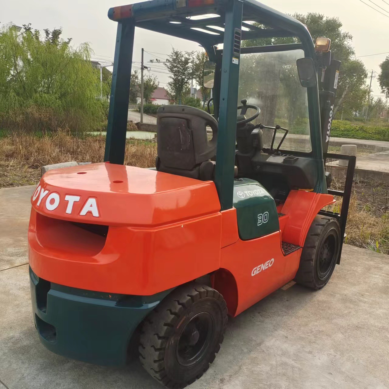 二手丰田3吨柴油叉车 TOYOTA7F日本原装叉车  九成新丰田叉车