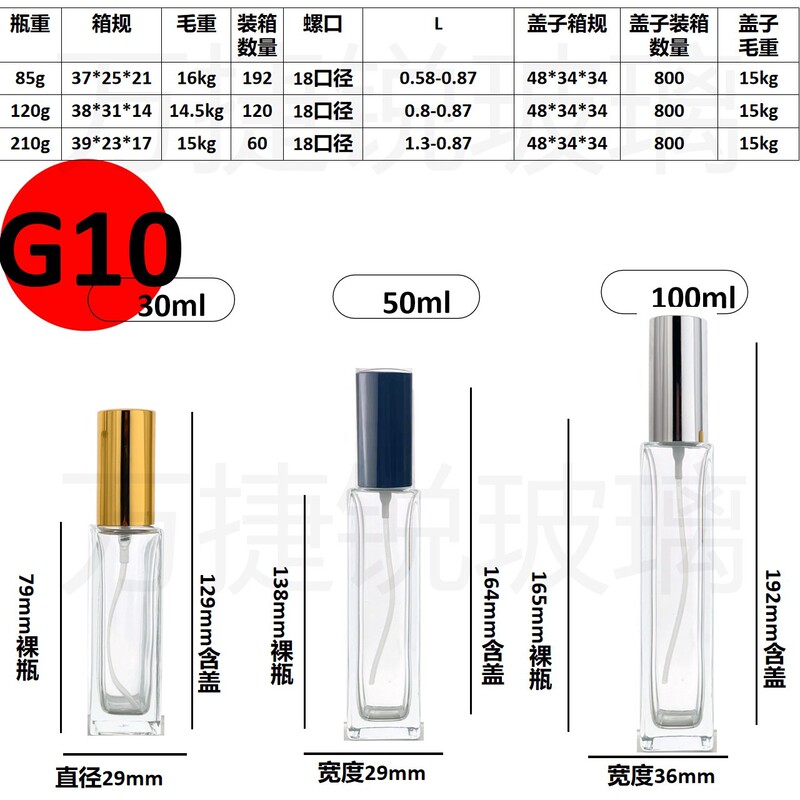 スクリュースポット卸売り15口径18口径スクリュー30ml 50mlポータブルガラス香水瓶分注瓶|undefined