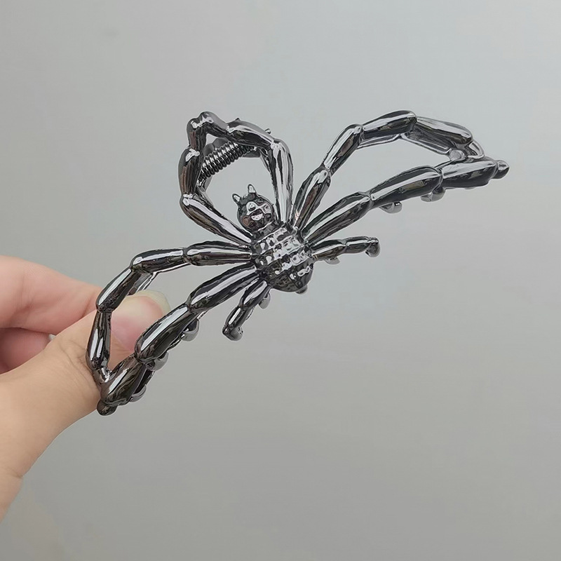 Plating Design Vintage Style Style Halloween Vintage Style Women's Spider Alloy Plating Hair Claws