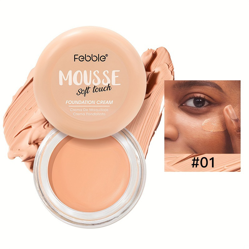 USHAS European and American Cross-border spot mousse base crema delicada impermeable corrector hidratante de larga duración FS446A B