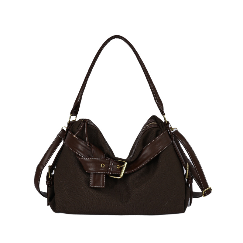 Bolso de mujer transfronterizo retrógrado diseño de personalidad bolso de tote Henggeng nuevo bolso de brazo de viaje diario bolso de hombro