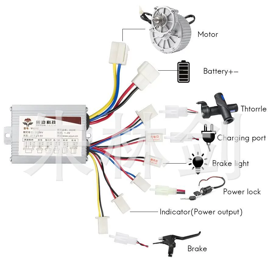 Controller, 24v, 36v, 48v, 500W, 800W, 1000W