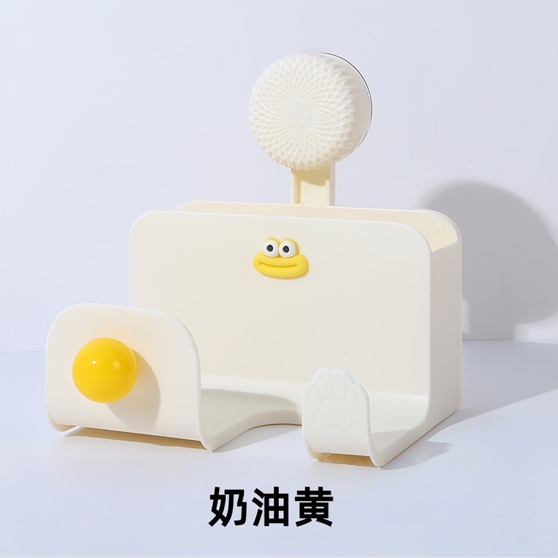 送料無料、パンチングなし、ドーパミンヘアドライヤー収納ラック、ヘアドライヤーホルダー、バスルーム壁掛け収納ヘアドライヤーラック|undefined