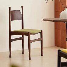 客厅家用中古实木ins椅酒店休闲靠背椅餐厅法式轻奢复古餐椅
