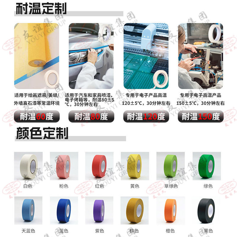 マスキングテープ、箱ごと卸売、マスキングテープ、装飾マスキング、強力な粘着和紙、糊残りなし、破れやすいマスキングテープ|undefined