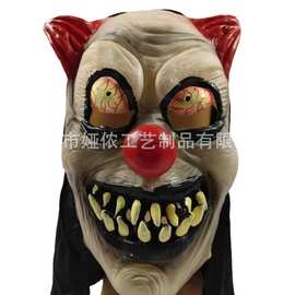 万圣节僵尸面具 整蛊恐怖鬼节黑布面具 假面舞会演出吓人道具
