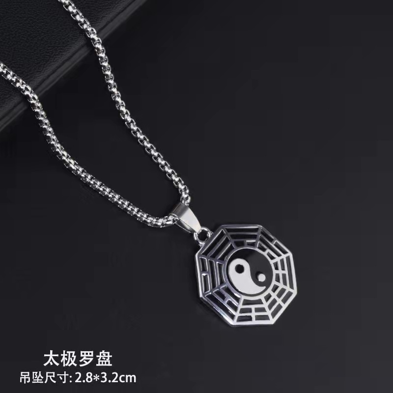 Cráneo de los hombres colgante de oso de acero de titanio suéter Cadena de personalidad ins hip hop collar de cadena collar de moda de los hombres