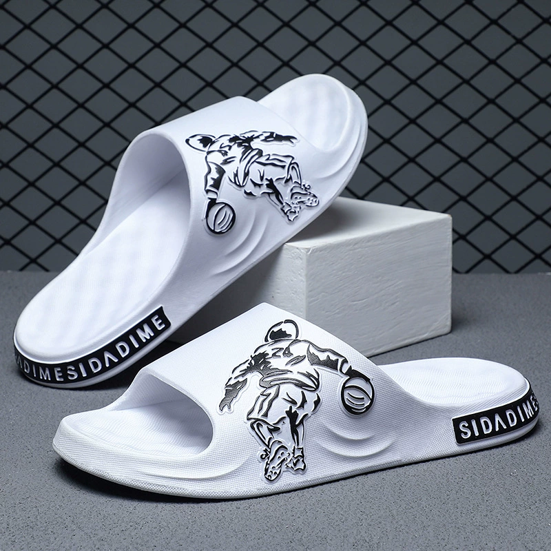 Тапочки Мужское лето 2024 Нескользящие и износостойкие толстые подошвы