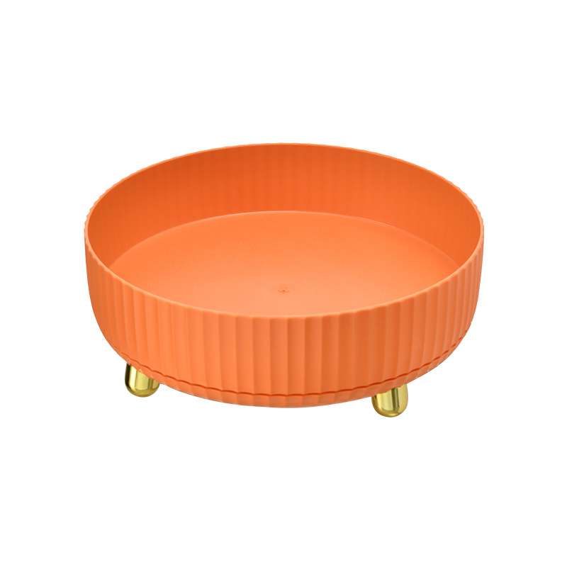 Caja de almacenamiento de cosméticos simple bandeja de almacenamiento giratoria tocador productos para el cuidado de la piel engrosada escritorio estante de almacenamiento multifuncional