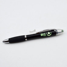 廠家定制LED燈箱禮品筆 筆管激光雕刻圓珠筆 可定制個性logo