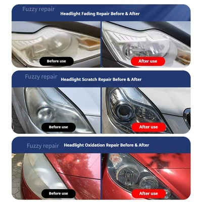 Car Headlight Refurbishment Repair Fluid Tool: Auto glass repair liquid
