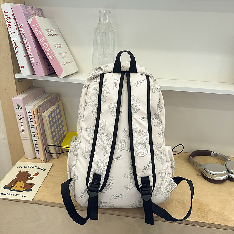 Mochila escolar femenina de nuevo estilo al por mayor versión coreana de gran capacidad para estudiantes de secundaria y preparatoria mochila de todo fósforo para computadora de viaje de ocio