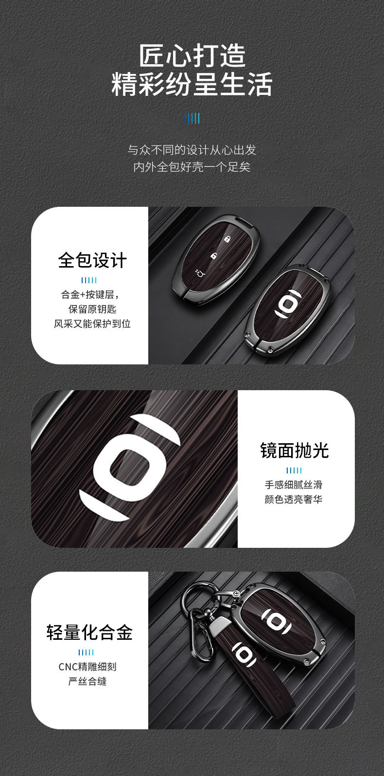 Suitable for Changan Qiyuan A07 Key Cover 2023 Model Bag A05 Origin A06 Car Q Special Buckle Personalized Simple Shell