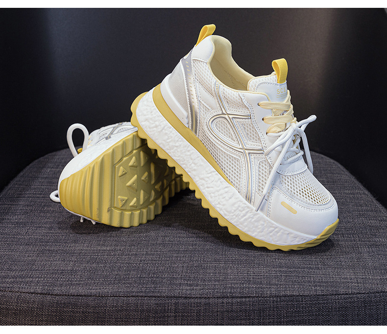 Giày sneaker nữ đế dày lưới thoáng khí phong cách thể thao — Xanh dương 5059, Tím 5059, Vàng 5059 chi tiết 28
