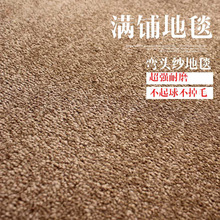 上海美容院满铺工程地毯纯色弯头纱加厚卧室酒店榜示隔音环保地毯