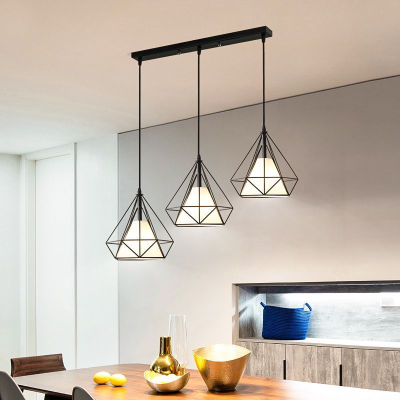 Candelabro de restaurante nórdico minimalista moderno, mesa de comedor creativa personalizada, mesa de bar, sala de estar, comedor, restaurante, lámparas comerciales