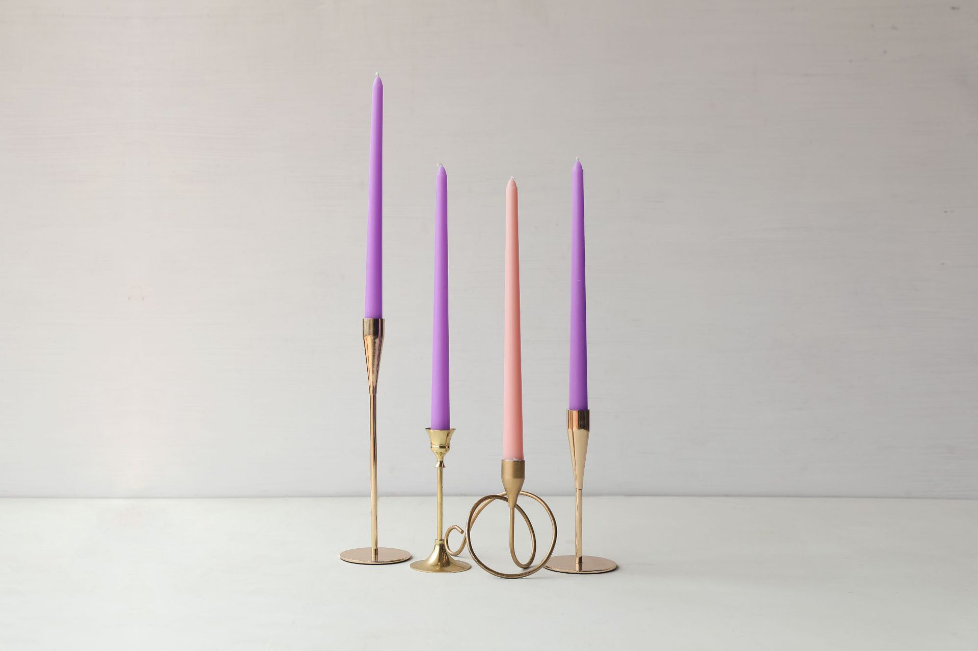 Title 8, Velas Largas Retro de Colores para Banquetes Bo...