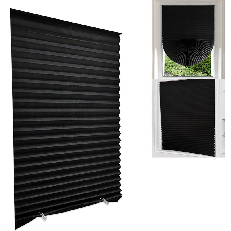 Cross-Border Blinds with Balcony Non-Woven Blackout Curtains, No Punching Non-Woven Curtains, Pleated Paper Window Covers