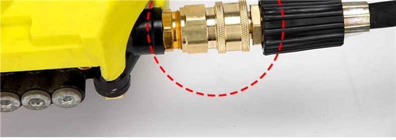 High-Pressure Car Washing Machine Accessories Quick Connector Guide Car Yili Adapter Copper Water Inlet Pipe Nipple Filter Connector