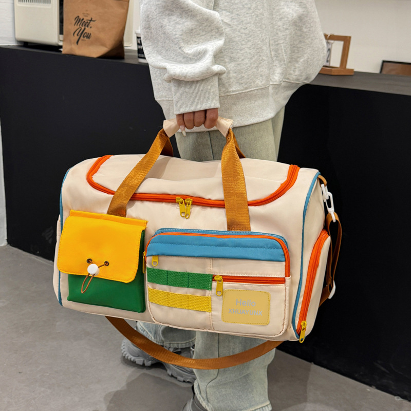 Bolsa Deportiva y para Yoga de Tela Oxford Repelente al Agua con Separación Seca y Húmeda para Uso Diario
