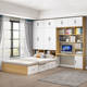 Tatami Bed Wardrobe Integrated Combination Desk Children's Bed Small Apartment Space-saving Multi-functional Full-set Tatami Bed