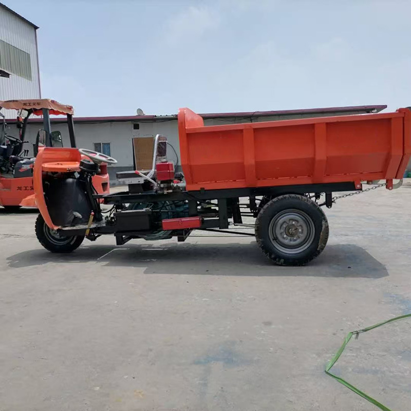 三轮工程自卸车 2吨3吨矿用电动三轮车 工地搬运翻斗车农用拉砖车