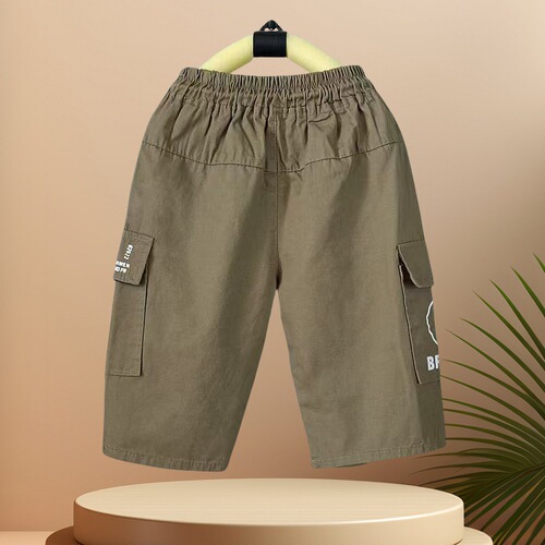 Boys 'mid-pants 2025 children's clothing quarter pants, cotton, middle and small children's summer loose shorts, overalls, all-match, boys' fashion