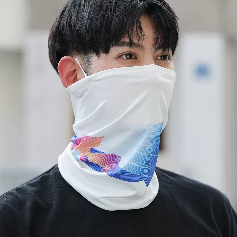 Летний Открытый дышащий ледяной шелк солнцезащитный крем маска для верховой езды шейный шарф маска для уха маска для лица трансграничные оптом для мужчин и женщин