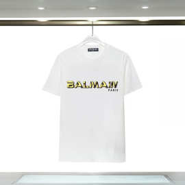 巴尔曼BALMAIN印花圆领短袖t恤亚马逊女装上衣T休闲百搭