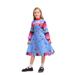 ハロウィンゴーストチャッキー第 2 シーズン cos 服オーバーオールパフォーマンス服コスプレ服子供スーツ下着