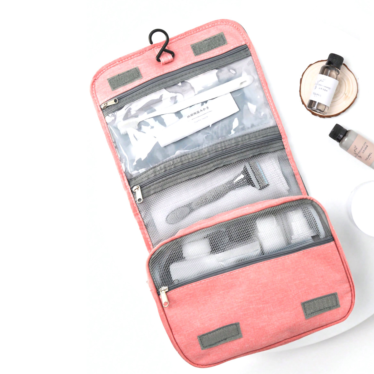 Feihong Cross-Border Wet Dry Separation Toiletry Large Capacity Waterproof Foldable Makeup Bag, Portable Storage Bag For_voghion.com