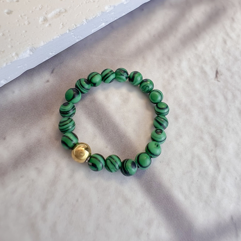 8g Weight Rings Classification Adjustable Ring Size 1 Piece Quantity Casual, Daily Occasion natural stone Material Color Block Pattern Women's Gender Beaded Design Simple Style Style Simple Style Color Block Natural Stone Beaded Rings 4