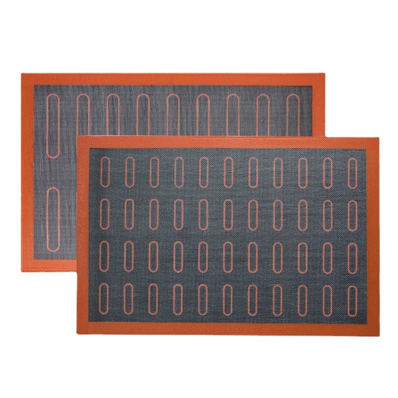 Hueco transpirable horno hornear fábrica de silicona para hornear estera de fibra de vidrio estera horno para hornear