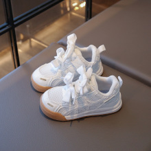 秋季新款欧美时尚百搭休闲网布儿童休闲鞋板鞋女童小白鞋