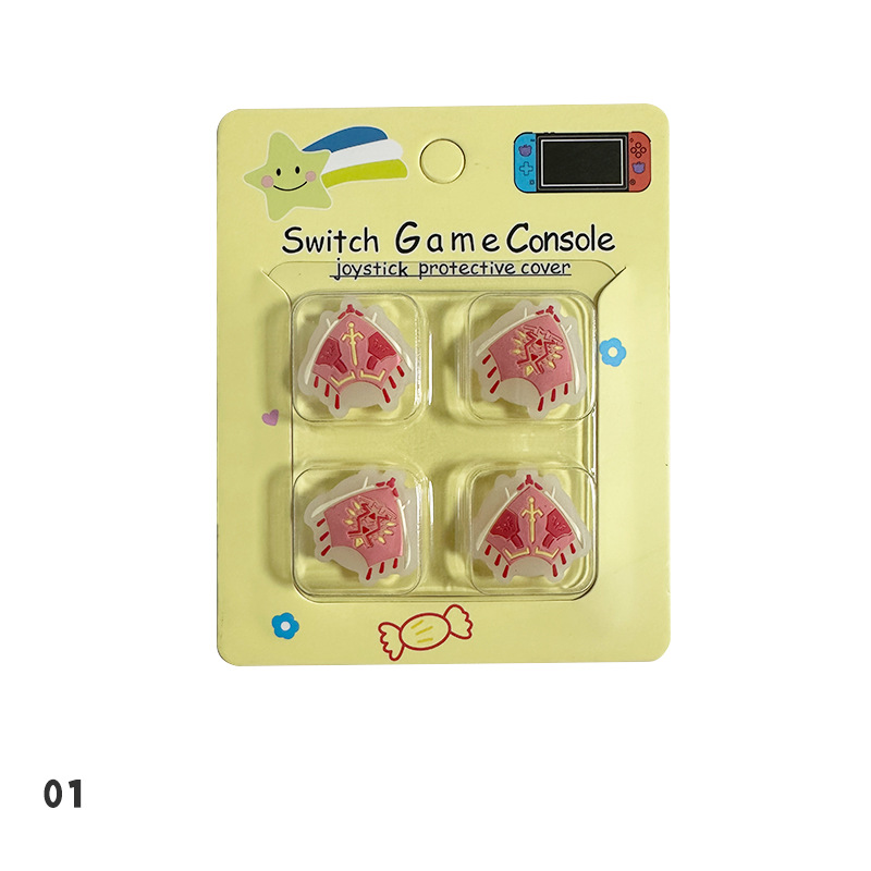 Tapa basculante de silicona de Nintendo Switch de dibujos animados NS Lite tapa basculante tapa protectora mango tapa protectora basculante