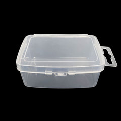 Wholesale rectangular transparent plastic packaging boxes ABS single compartment boxes fishing tackle boxes fish hook storage boxes lures boxes