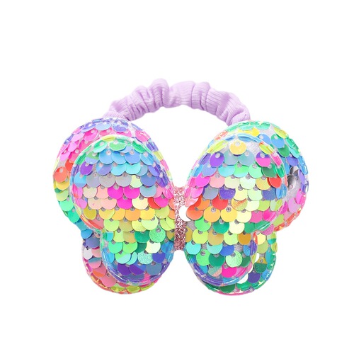 Korean sequin bow headband hair band baby hair tie rubber band girls and children hair accessories high elastic hair rope wholesale