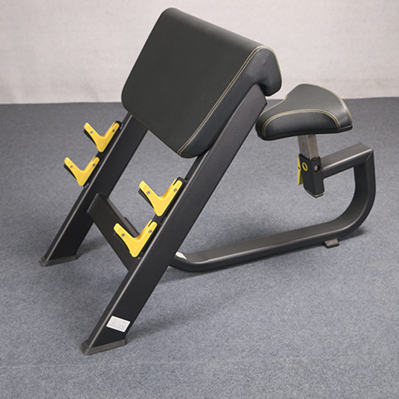 Equipo de ejercicios comerciales silla pastoral taburete pastoral entrenamiento bíceps entrenador de elevación de brazo elevación de flexión