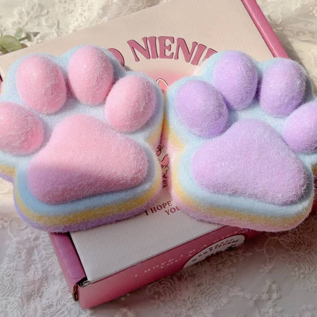 12cm 무지개 고양이 발톱 [플로킹]