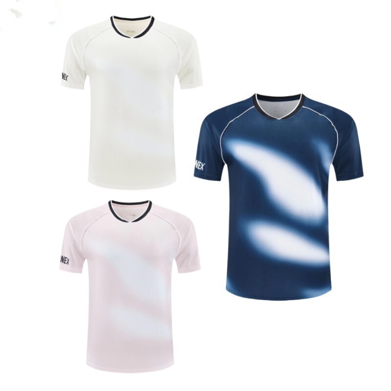 New quick-drying breathable sports T-shirt men's and women's yy badminton uniform training team uniform student competition clothing printing
