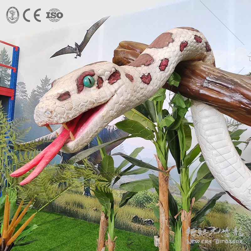 Exposición de dinosaurios modelo de animales de simulación de gran pitón productos de simulación de dinosaurios de silicona modelo de silicona escultura de dinosaurios
