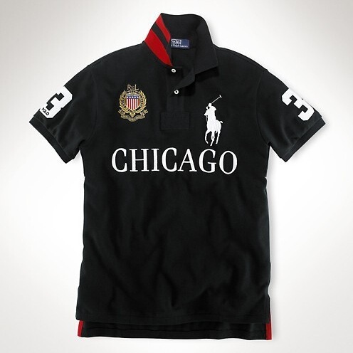 Summer Polo Shirt with Embroidered Collar, Malaysian City Style, Casual Oversized Top, Short-Sleeve Black Polo Shirt