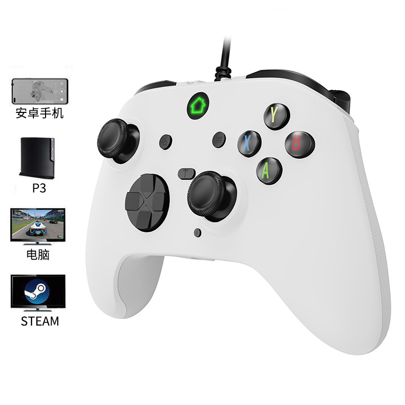 Nuevo todo-en-uno con cable GamePad 6IN1 para PC360TVBOXP 3 Android vapor