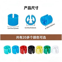 跨境热销服装尺码扣粒衣架塑料号码标透明彩色空白圆形尺码圈数字