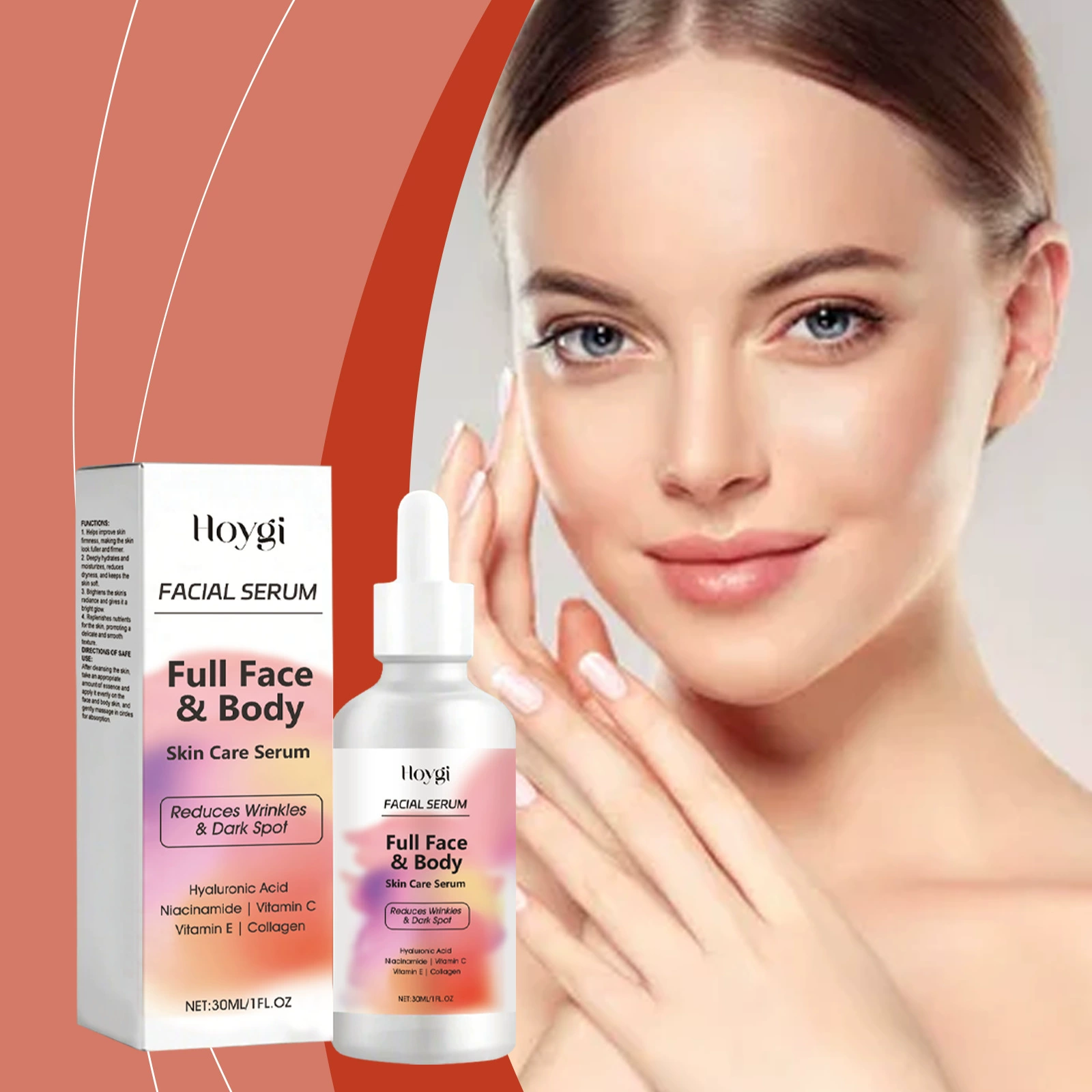 HOYGI Омолаживающая эссенция Нежные ингредиенты Увлажняющая питательная кожа Увлажняющая ежедневная массажная эссенция для ухода за кожей