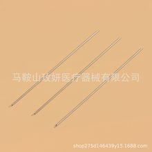 304不锈钢毛细管针侧孔针毛线刺绣引线针头斜口超细磨尖打侧